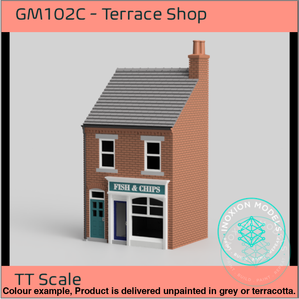 Low Relief Terrace Shop Model TT120 3mm Scale