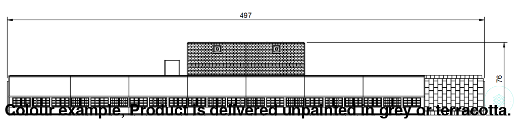 Station Building TT 120mm Scale Model Railway Kit