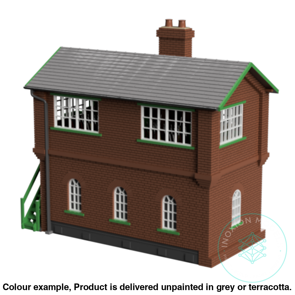 LNER Brick Signal Box Model TT120 3mm Scale with Interior Detail