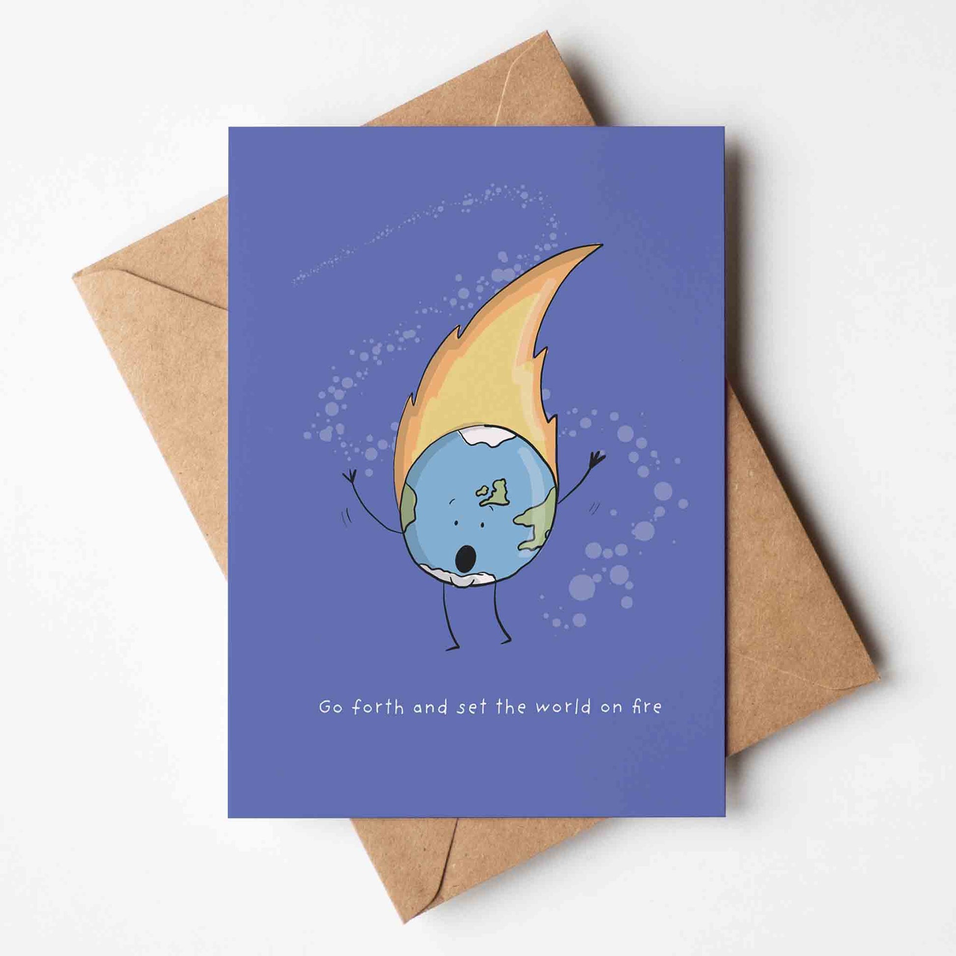 Set the World on Fire - Inspirational Card