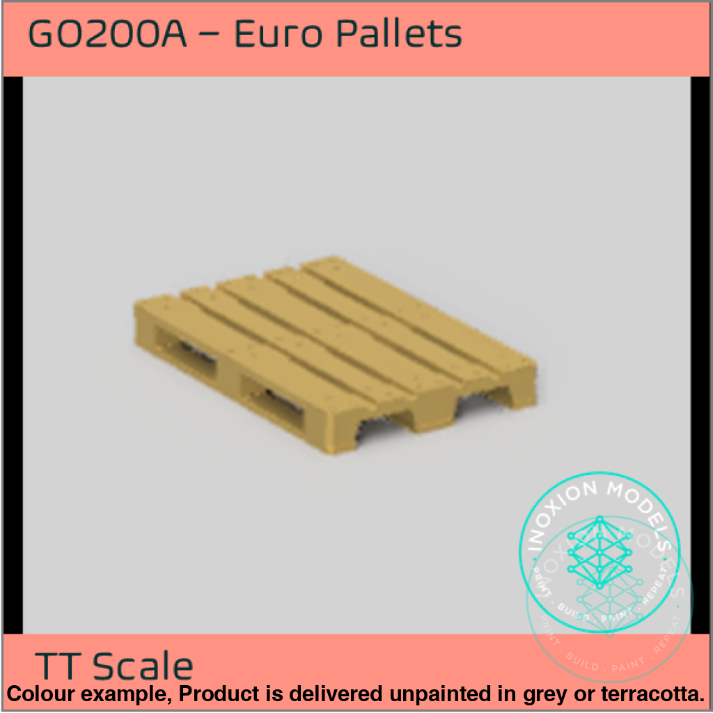 10x Euro Pallets TT120 3mm Scale Model Kit