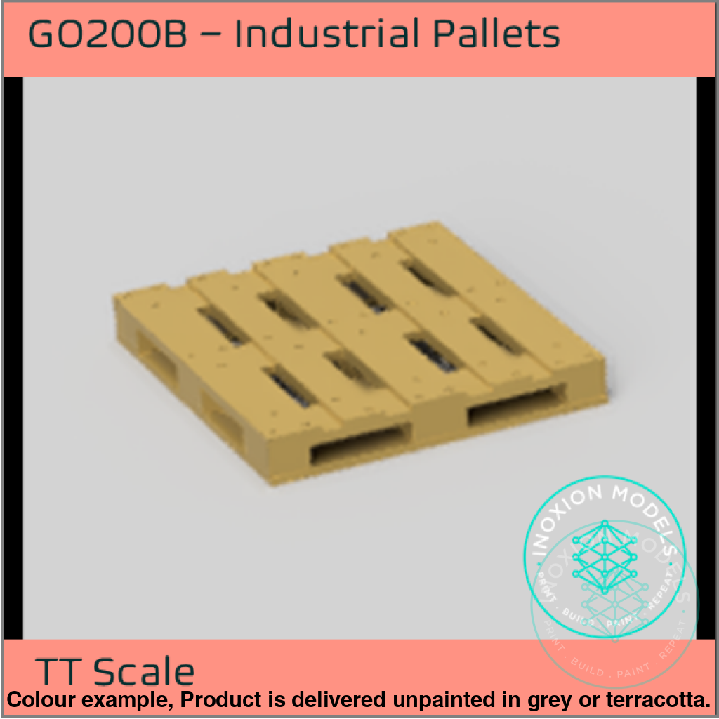 Industrial Pallets TT Scale 10 Pack Unpainted Model Kit