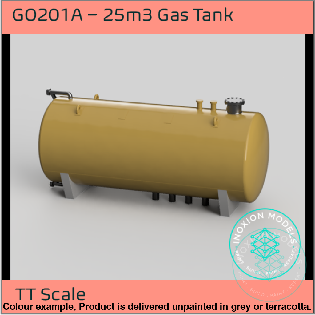 25m3 Gas Tank TT120 3mm Scale Model