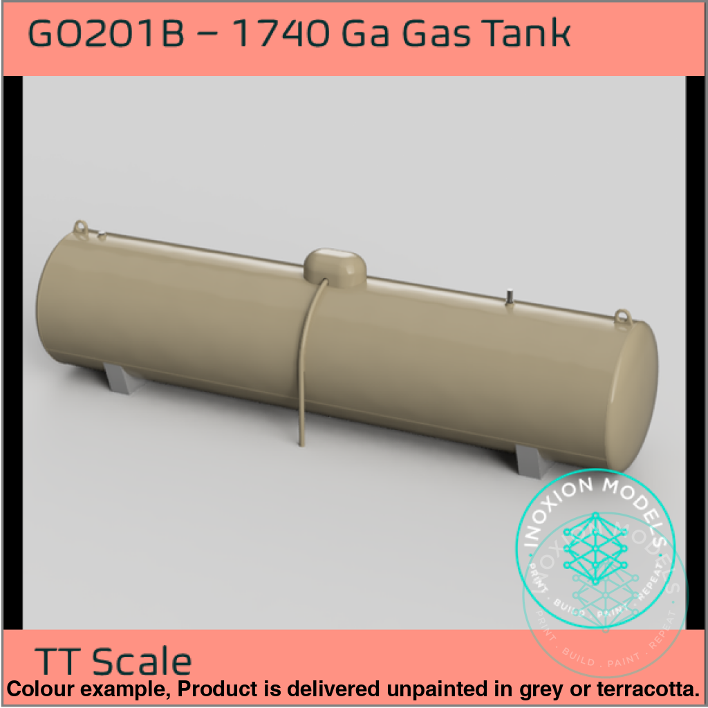 1740 Gallon Gas Tank TT120 3mm Scale Model