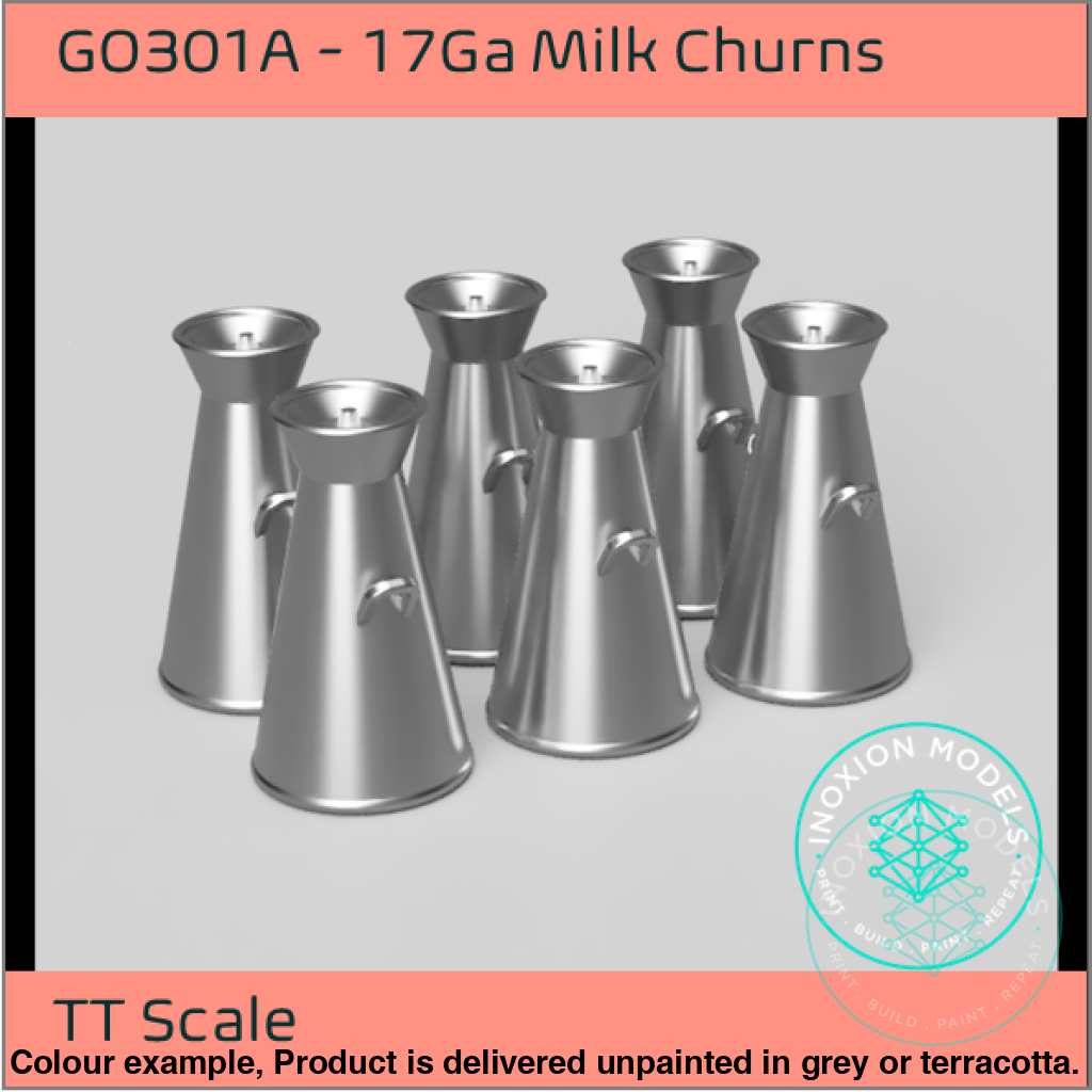 17 Gallon Milk Churns TT Scale Model Set