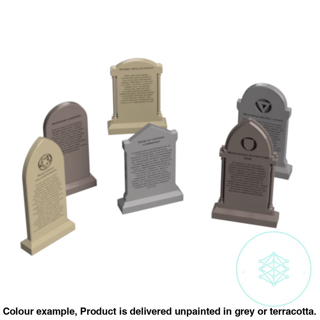 Old Gravestones TT120 3mm Scale Model Set