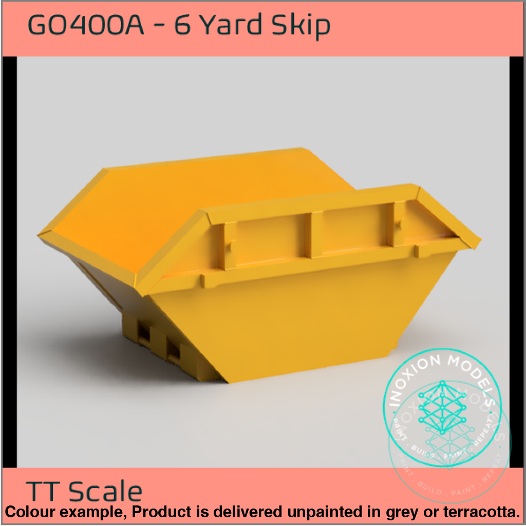 6 Yard Skip Model TT120 3mm Scale Twin Pack