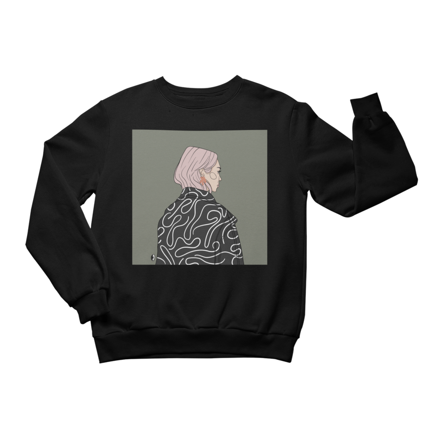 Unisex Crewneck Sweatshirt with Illustration - Going Places