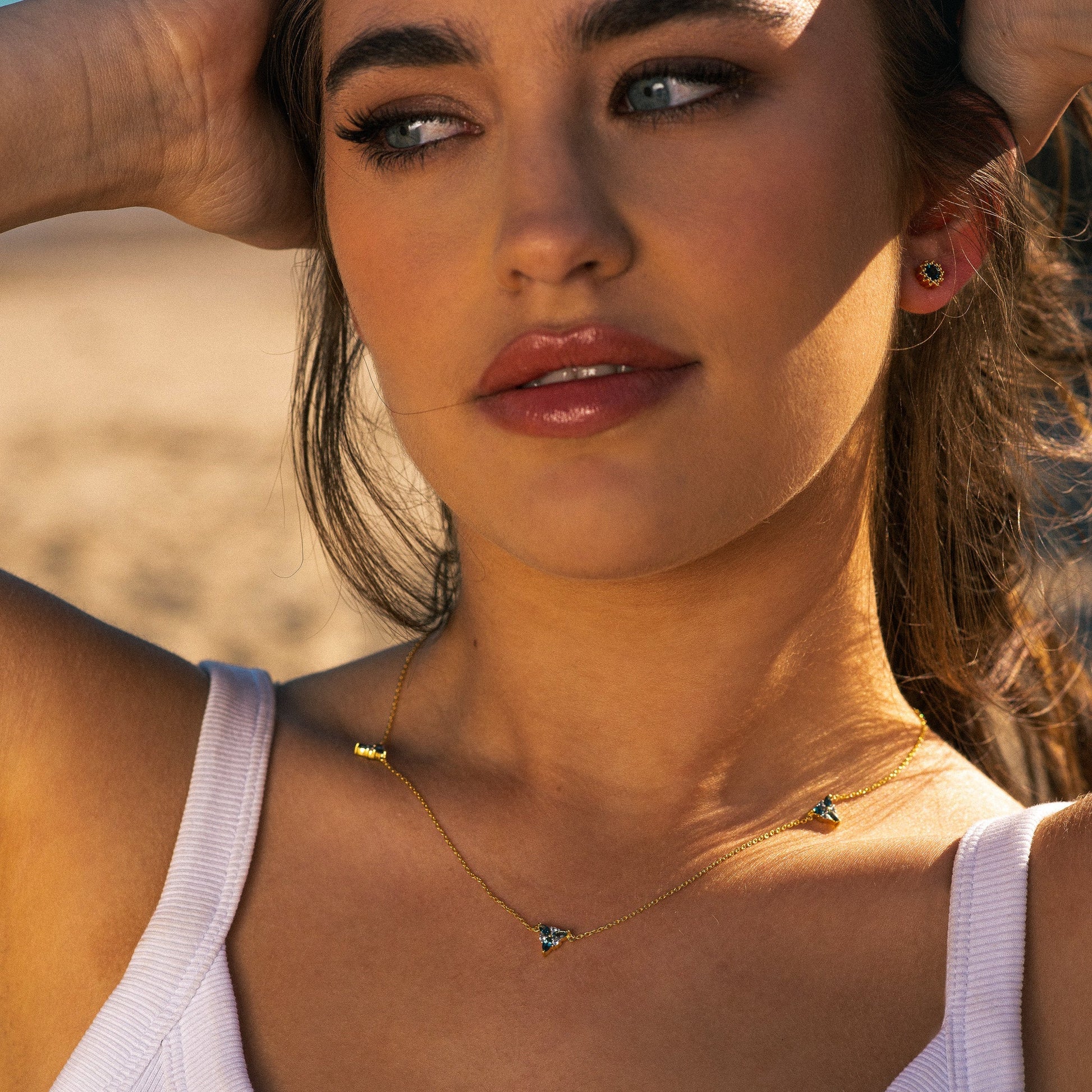 Gold Topaz Necklace - Galene