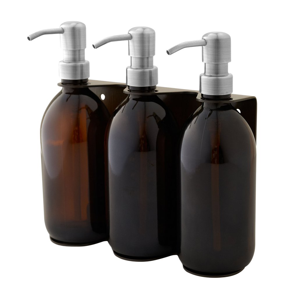 Gold Triple Wall Mounted Soap Dispenser