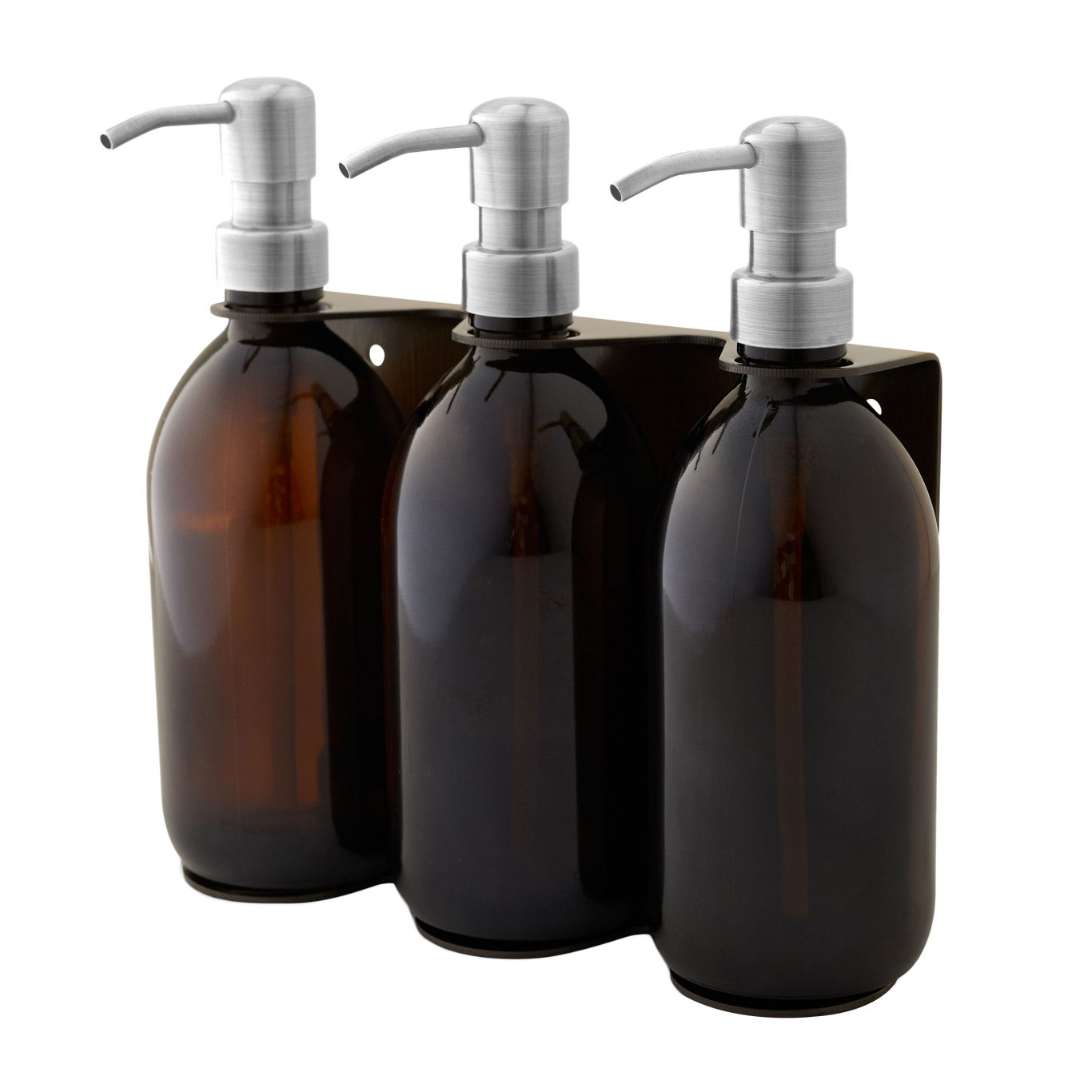 Gold Triple Wall Mounted Soap Dispenser