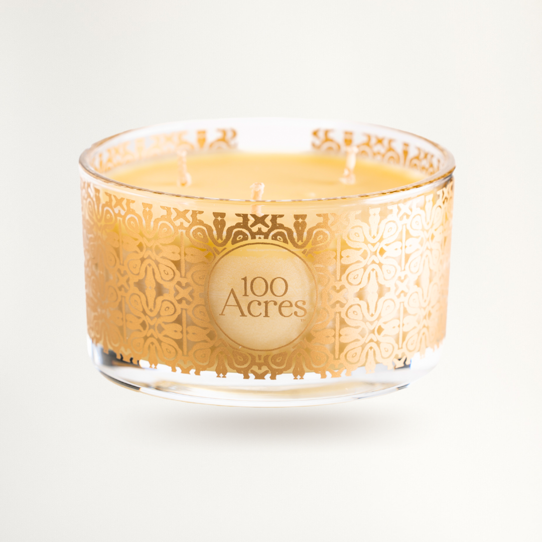 Golden Orange, Cinnamon & Frankincense Three-Wick Scented Candle