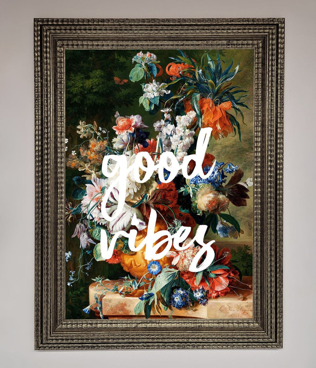 Good Vibes Framed Wall Art