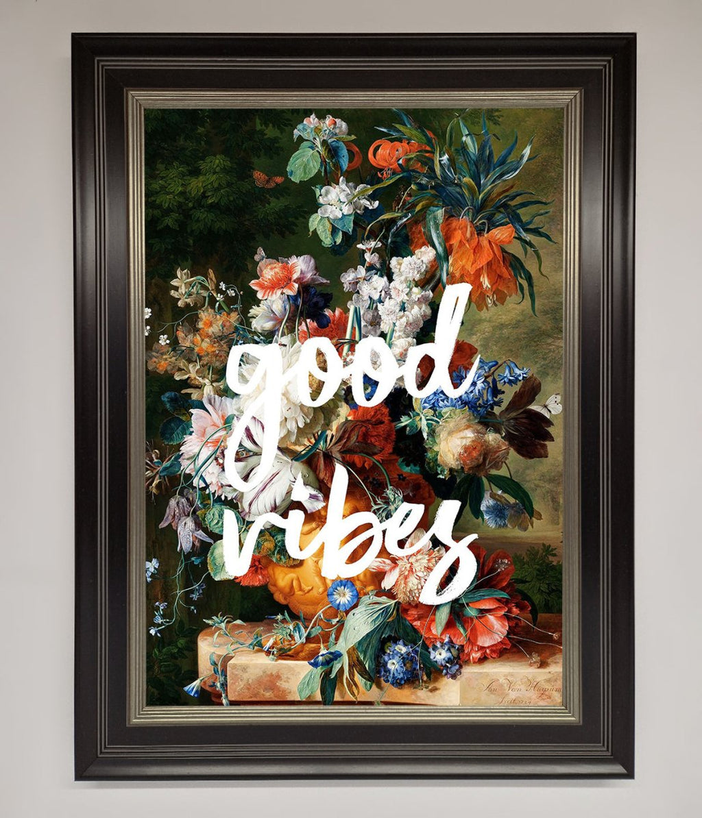Good Vibes Framed Wall Art