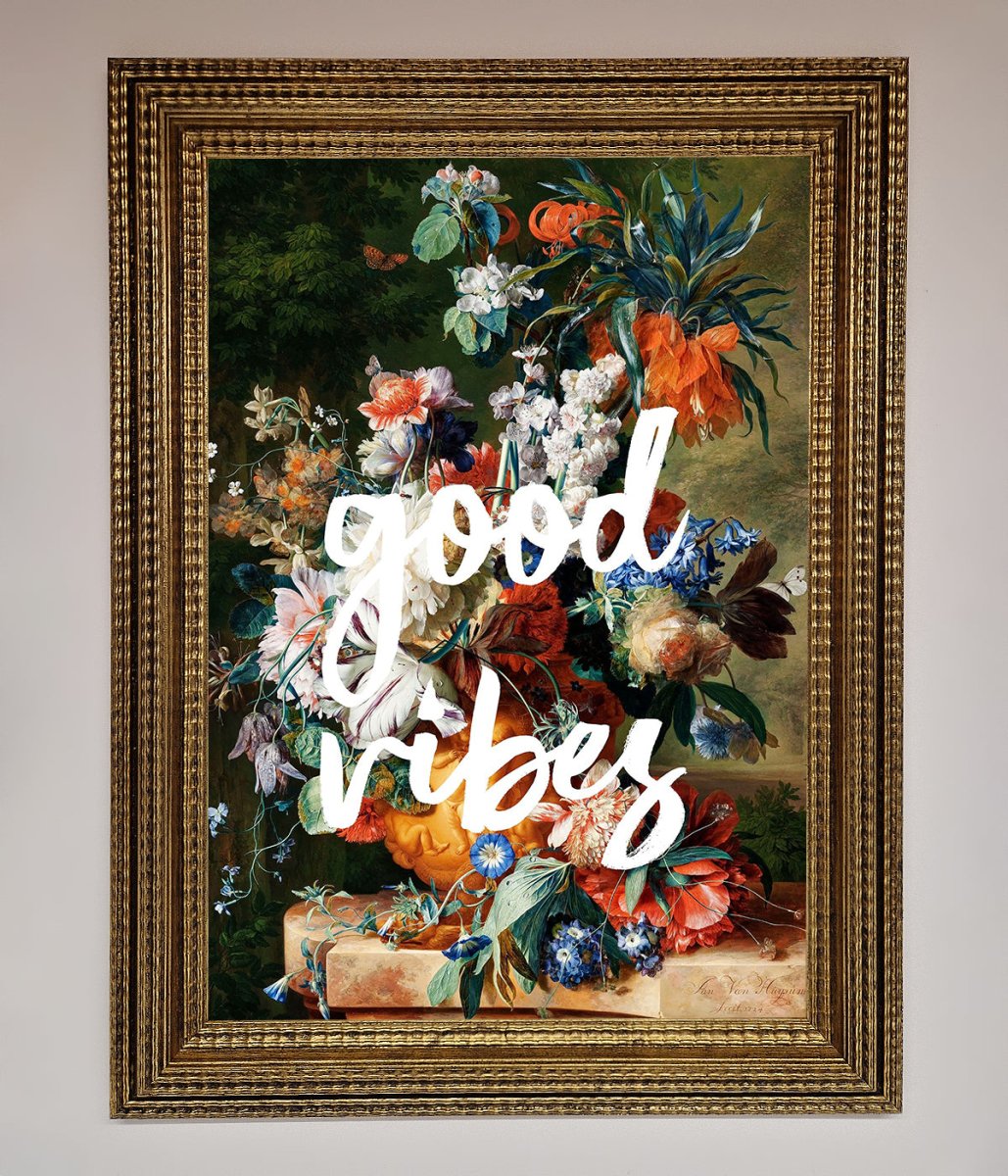 Good Vibes Framed Wall Art