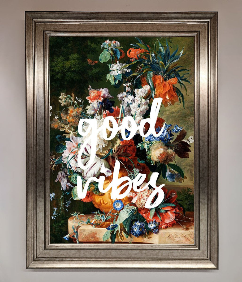 Good Vibes Framed Wall Art