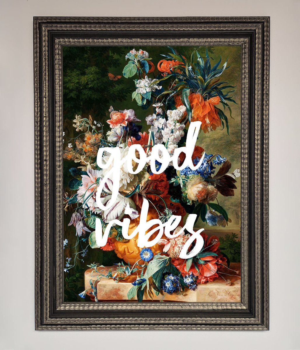 Good Vibes Framed Wall Art