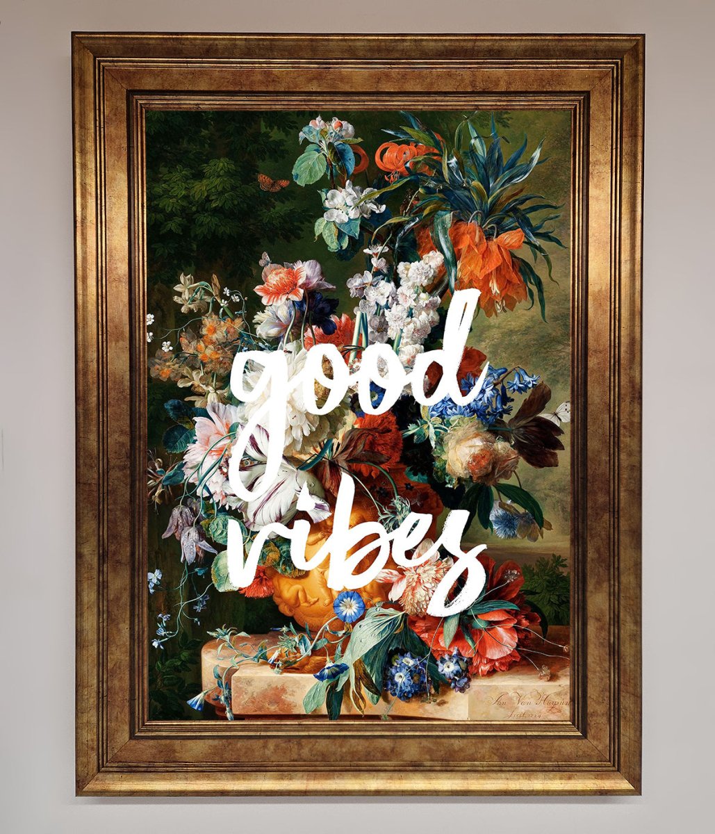 Good Vibes Framed Wall Art
