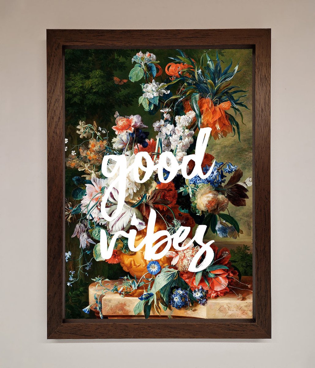 Good Vibes Framed Wall Art