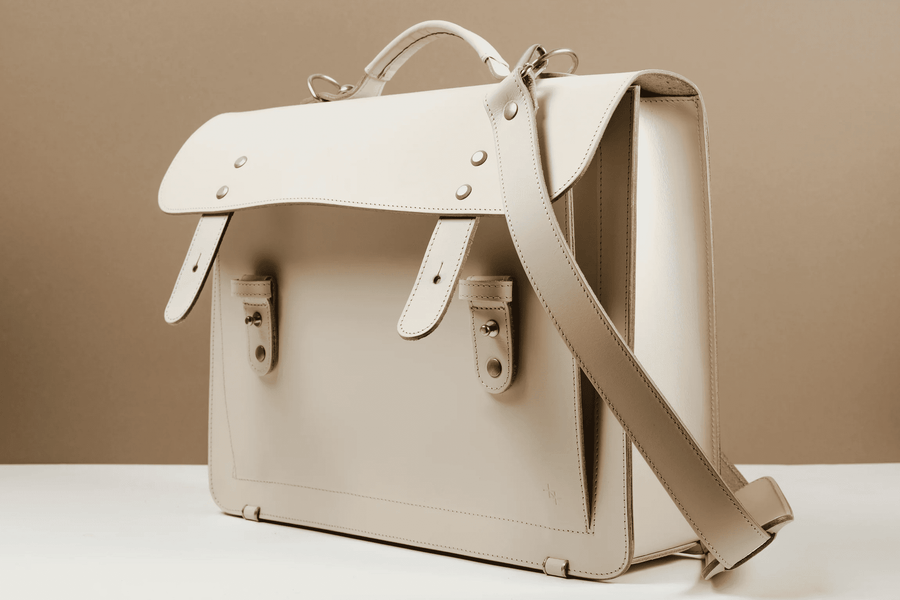 Luxury Leather Briefcase – Handcrafted & Laptop-Friendly by Craftory at brixbailey.com