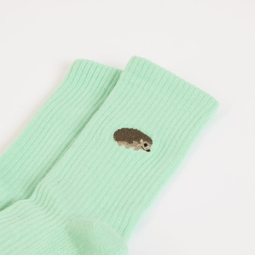 Save the Hedgehog Ribbed Bamboo Socks