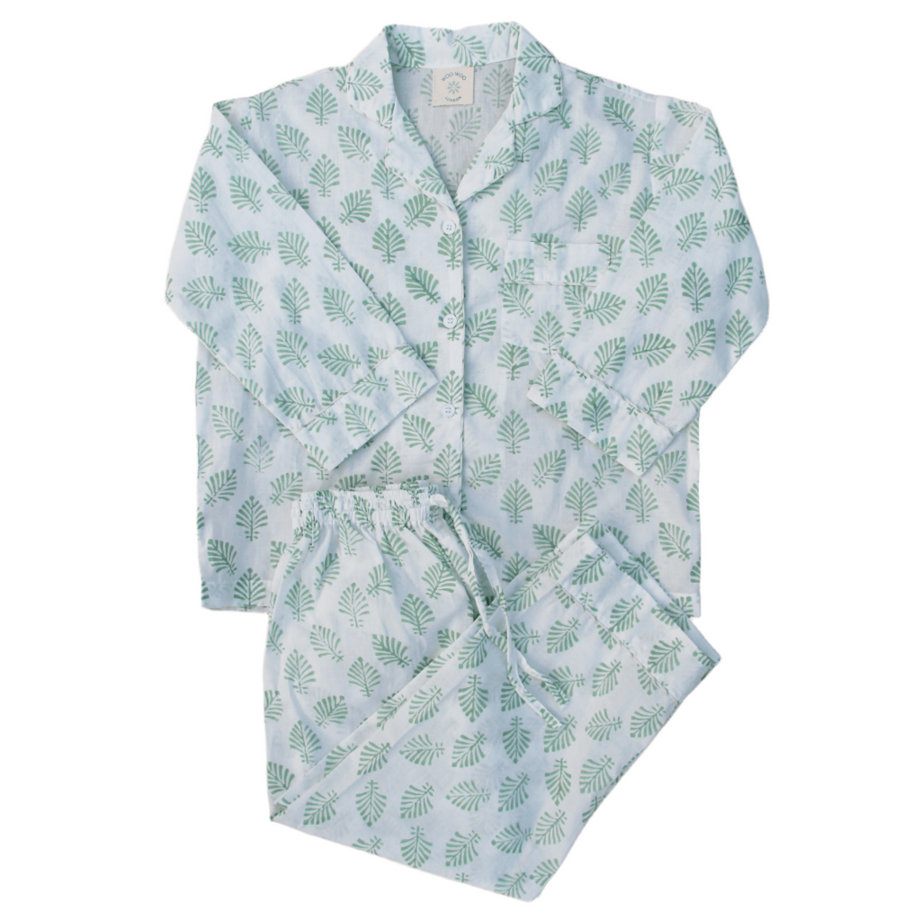 Sage Green Leaf Pyjamas