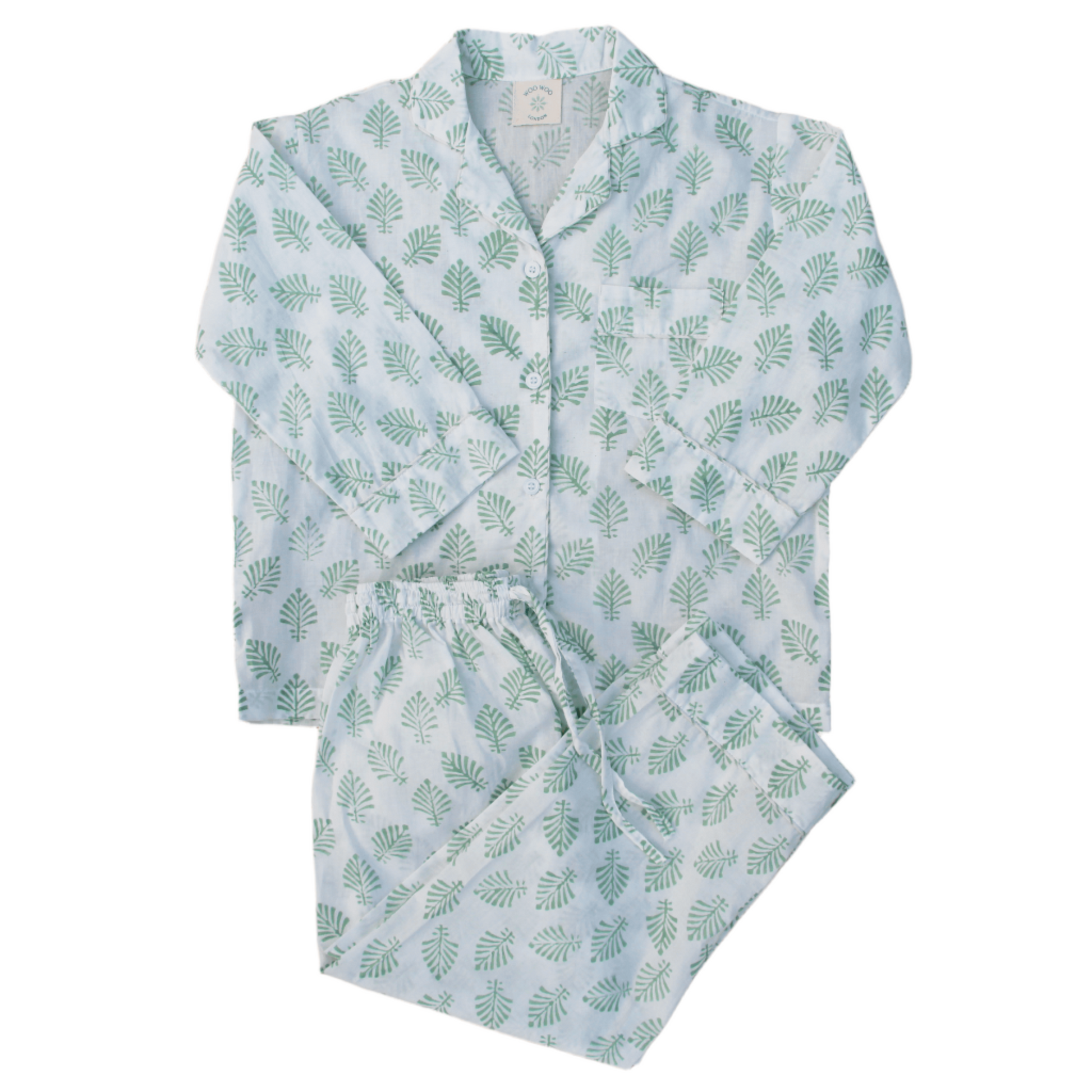 Sage Green Leaf Pyjamas