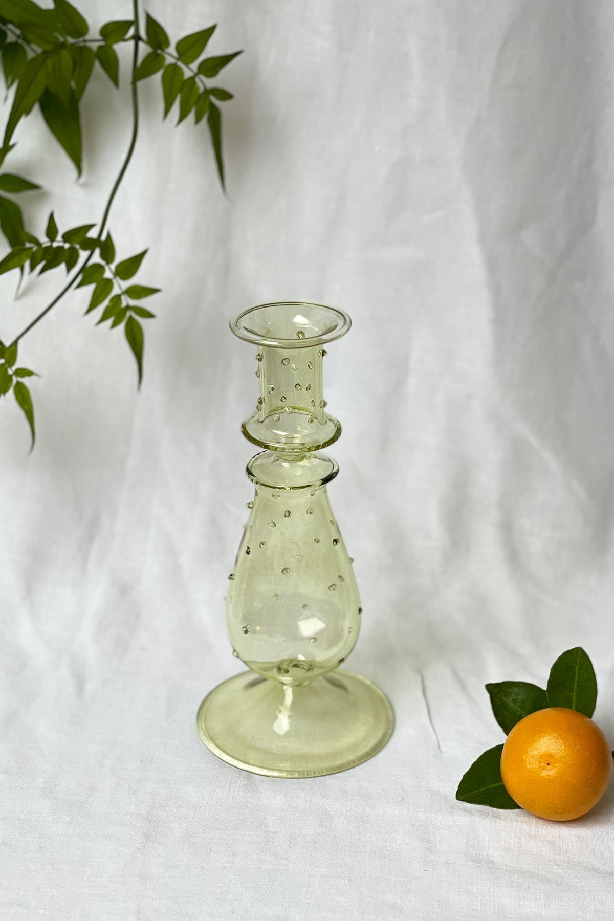 Green Vintage Style Candle Holder