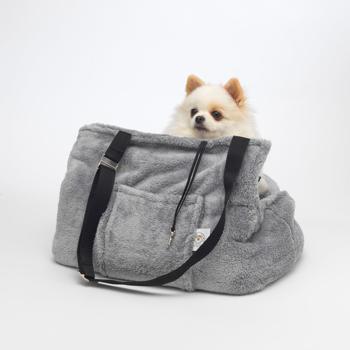 Soho Poms Grey Teddy Bear Dog Carrier