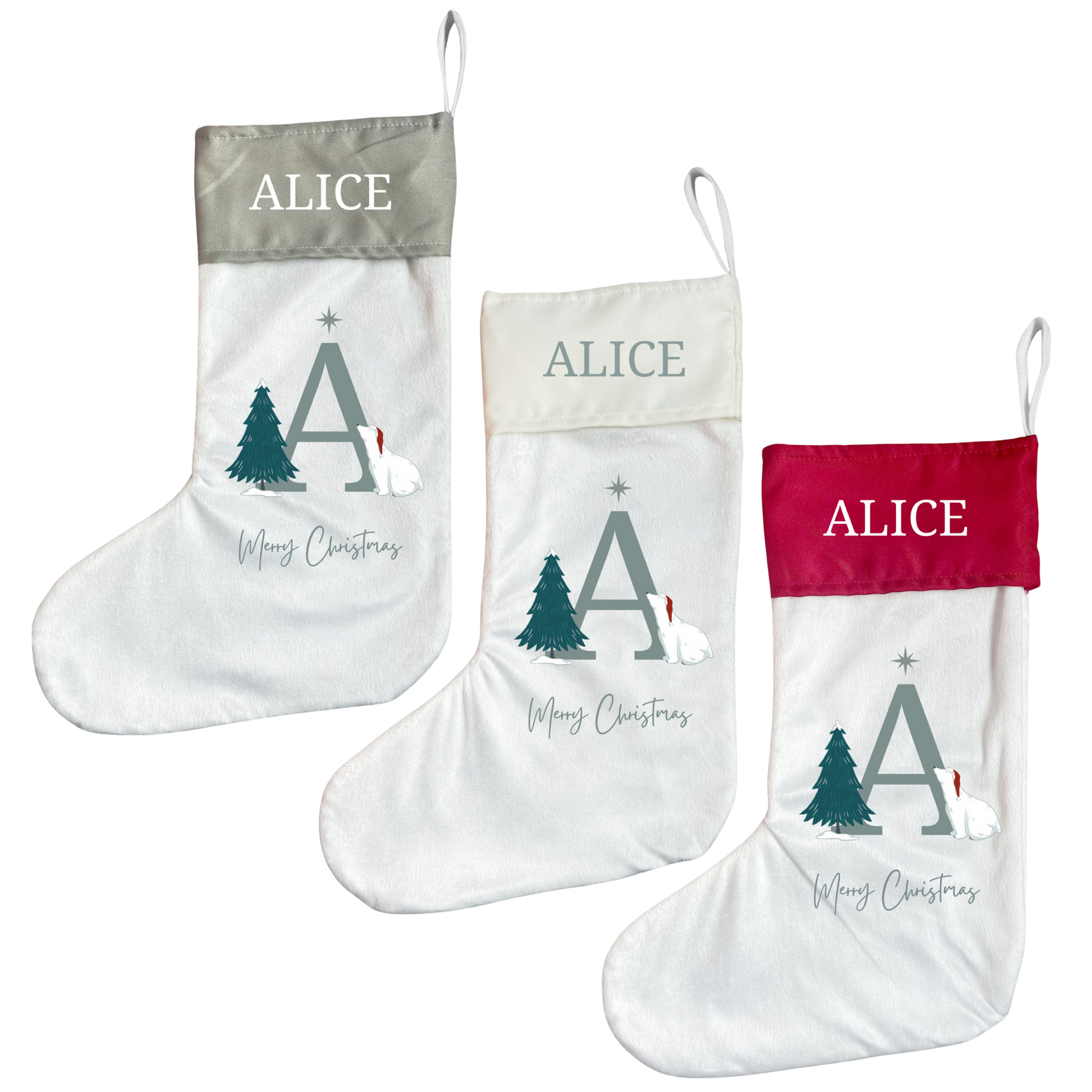 Personalised Christmas Stocking Make A Wish Design