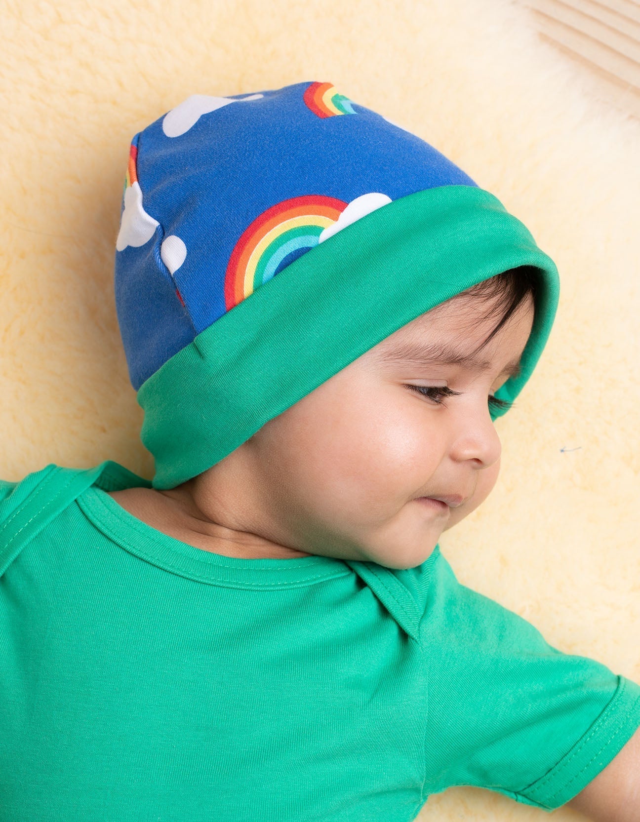 Organic Rainbow Print Baby Gift Set