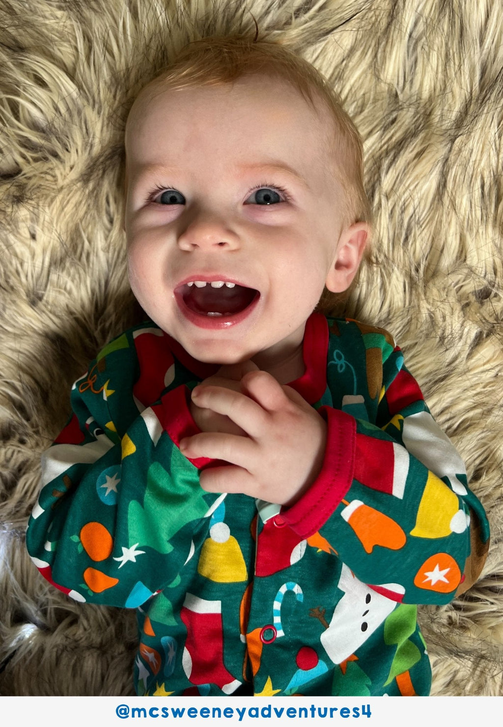 Organic Christmas Bear Baby Gift Set