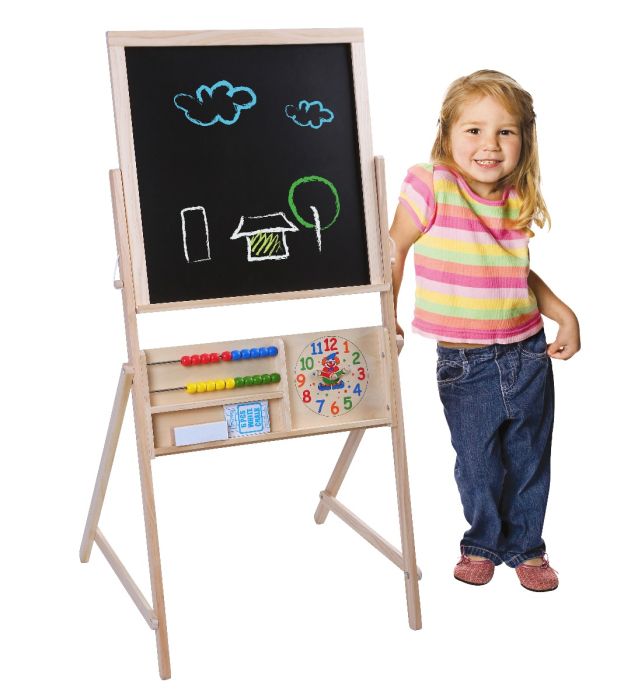 Double-Sided Chalkboard for Kids – Safe & Creative Play by Gerardo's Toys at www.brixbailey.com