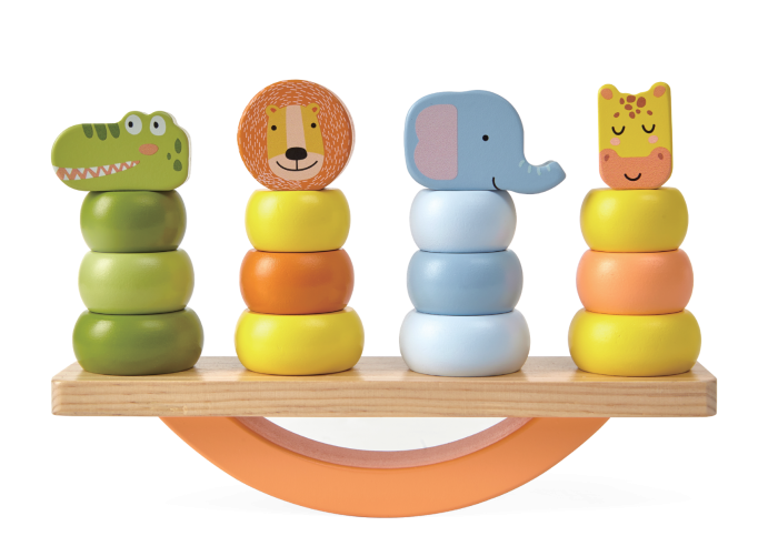 Wooden Animal Balance Game – Creative & Educational Play by Gerardo's Toys at www.brixbailey.com