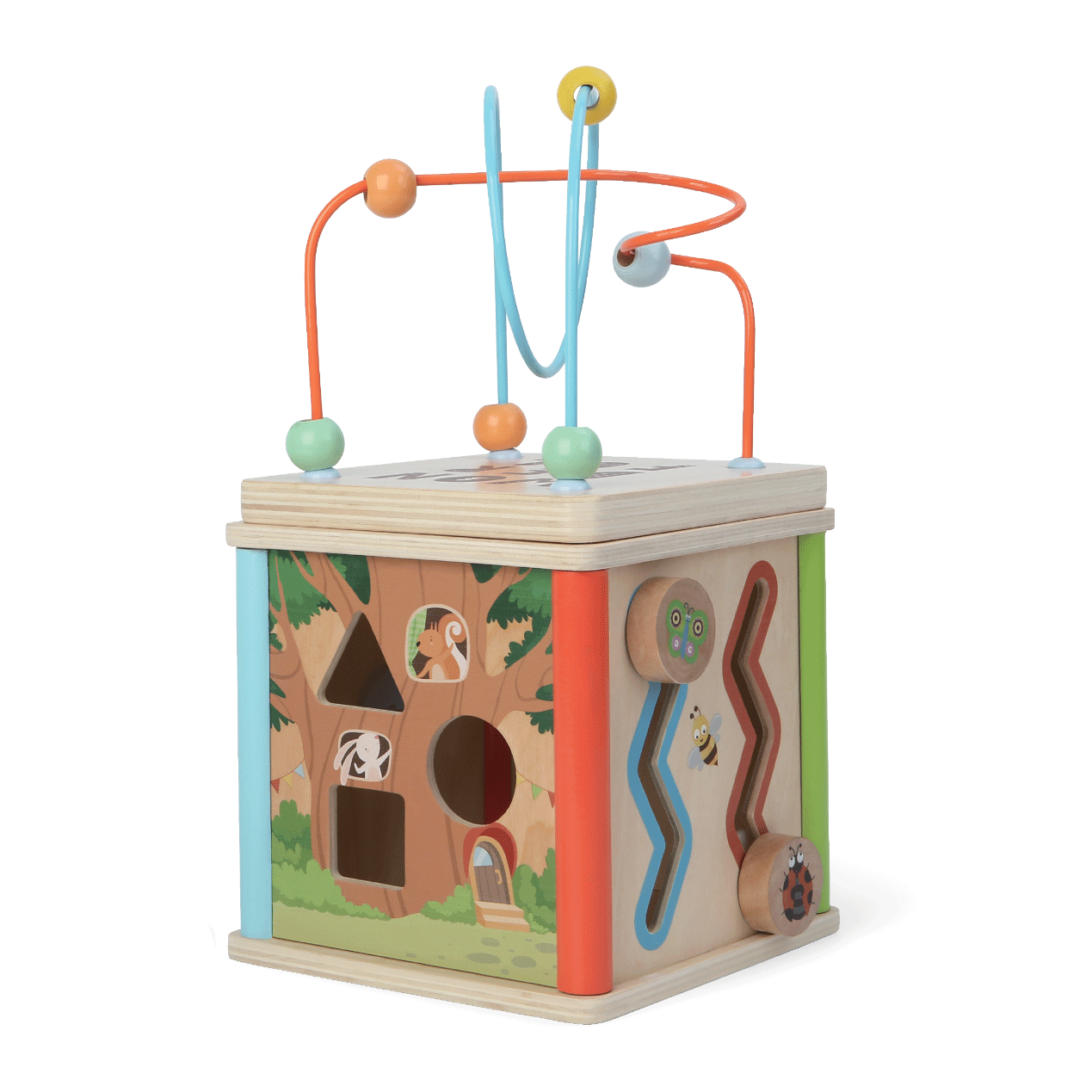 Enhance Learning with the Wooden Motor Skills Development Cube by Gerardo's Toys at www.brixbailey.com