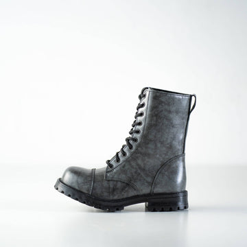 511 Grays Punk Boots – Durable Unisex Leather Footwear by Samelin at www.brixbailey.com