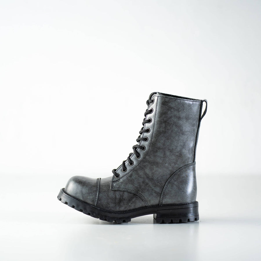 511 Grays Punk Boots – Durable Unisex Leather Footwear by Samelin at www.brixbailey.com