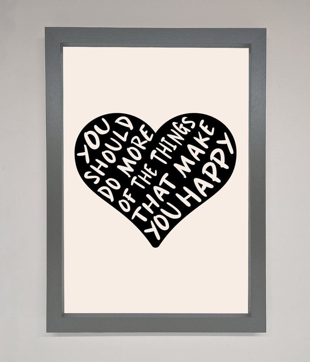 Happy Heart Framed Print