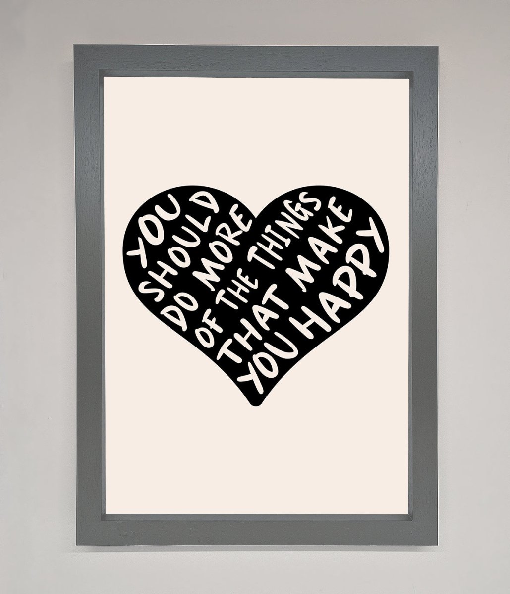 Happy Heart Framed Print