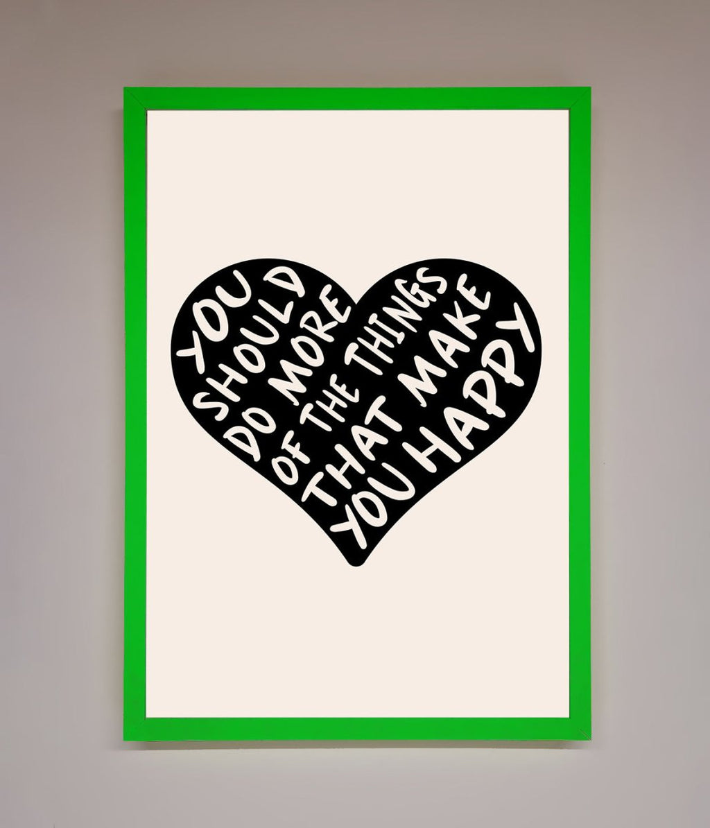 Happy Heart Framed Print