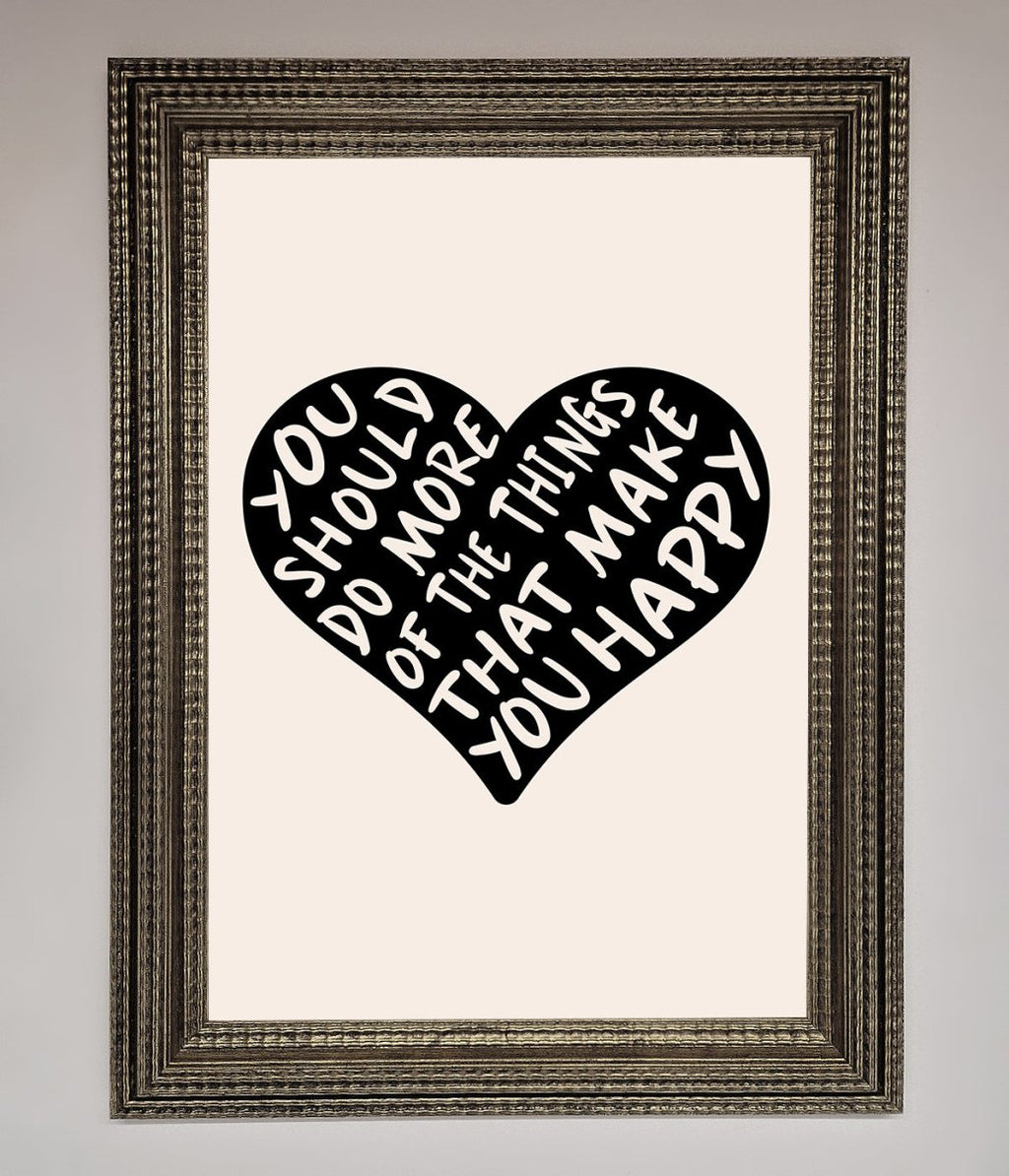 Happy Heart Framed Print