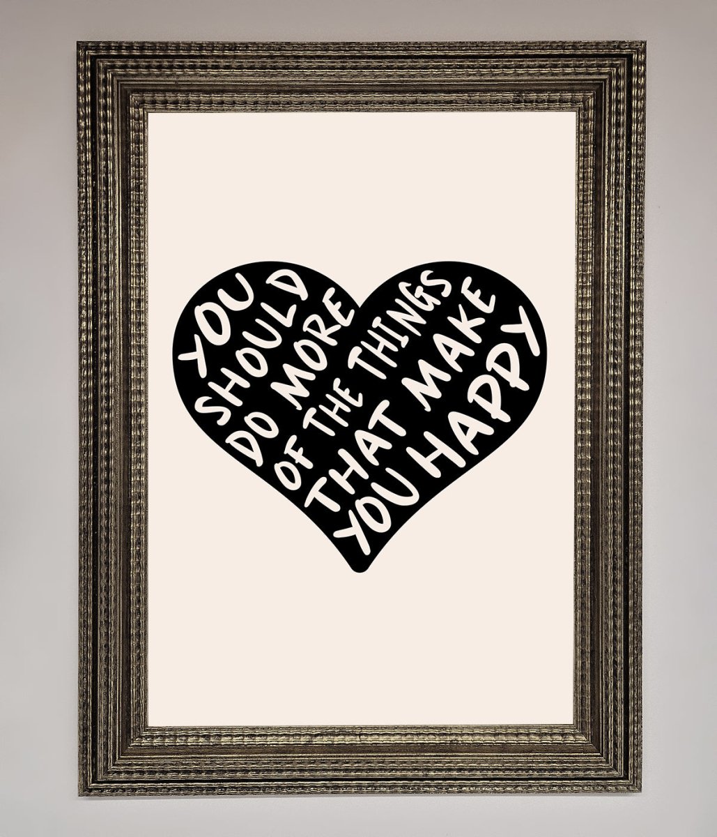 Happy Heart Framed Print