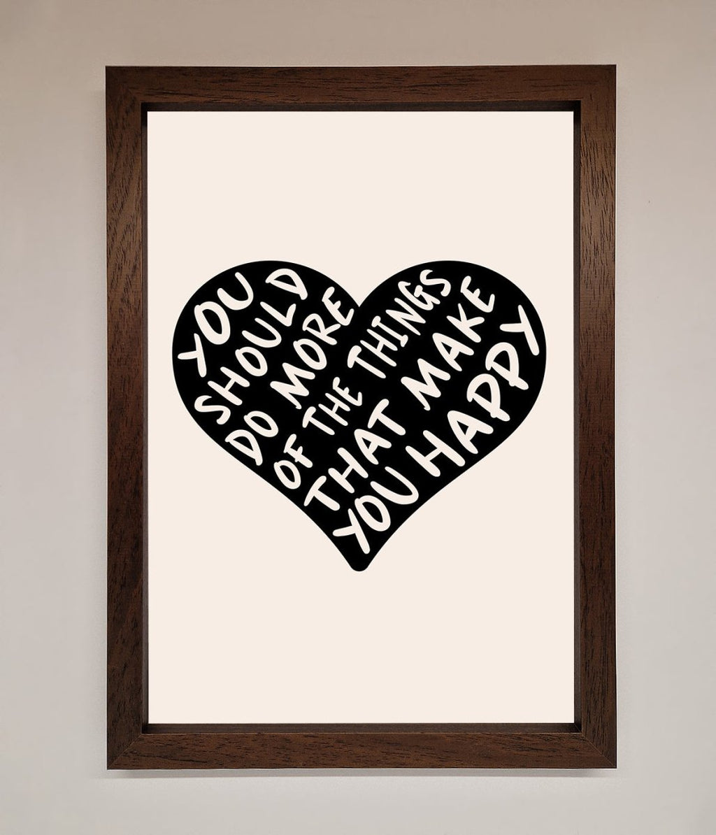 Happy Heart Framed Print