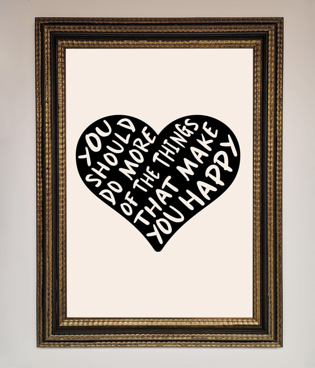 Happy Heart Framed Print