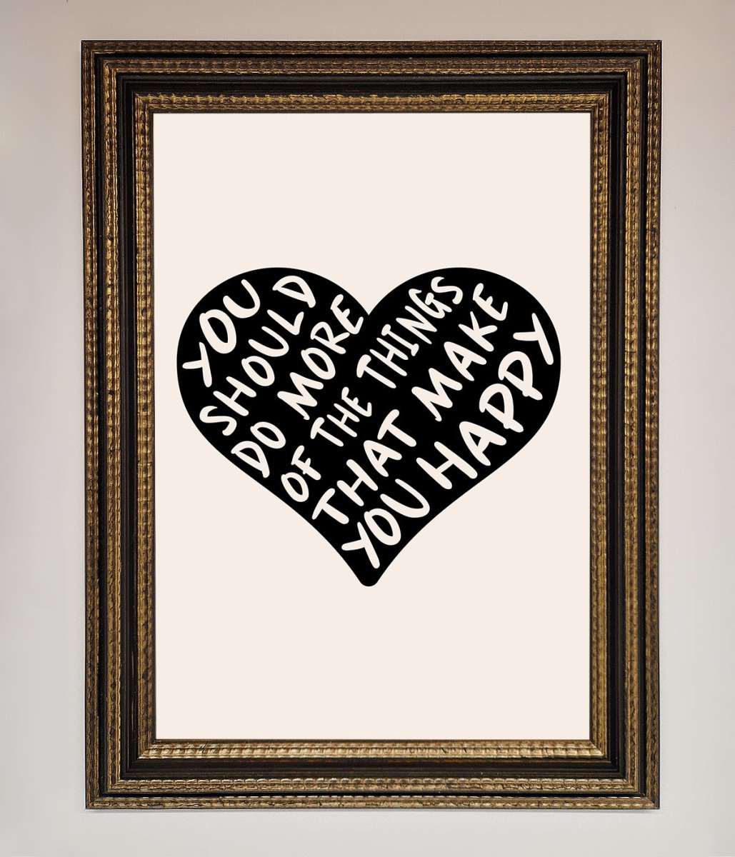 Happy Heart Framed Print