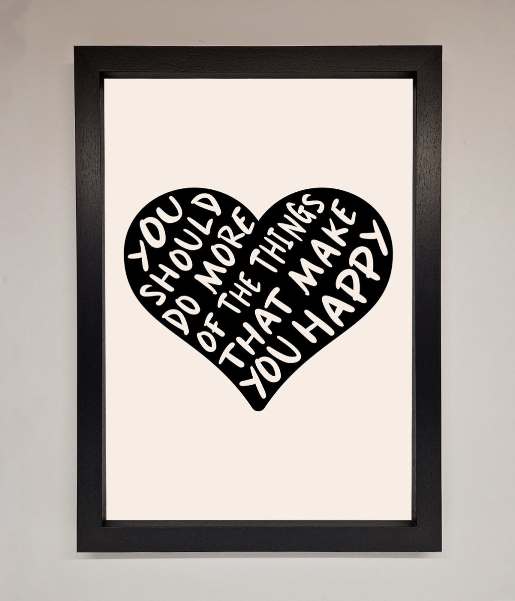 Happy Heart Framed Print