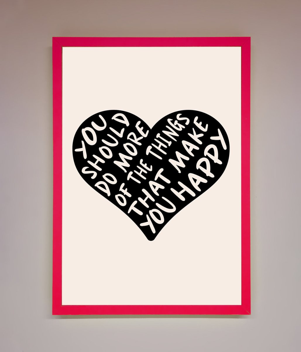 Happy Heart Framed Print