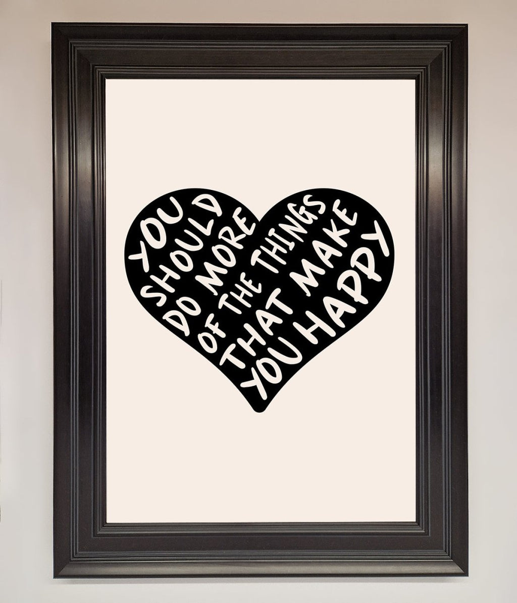 Happy Heart Framed Print