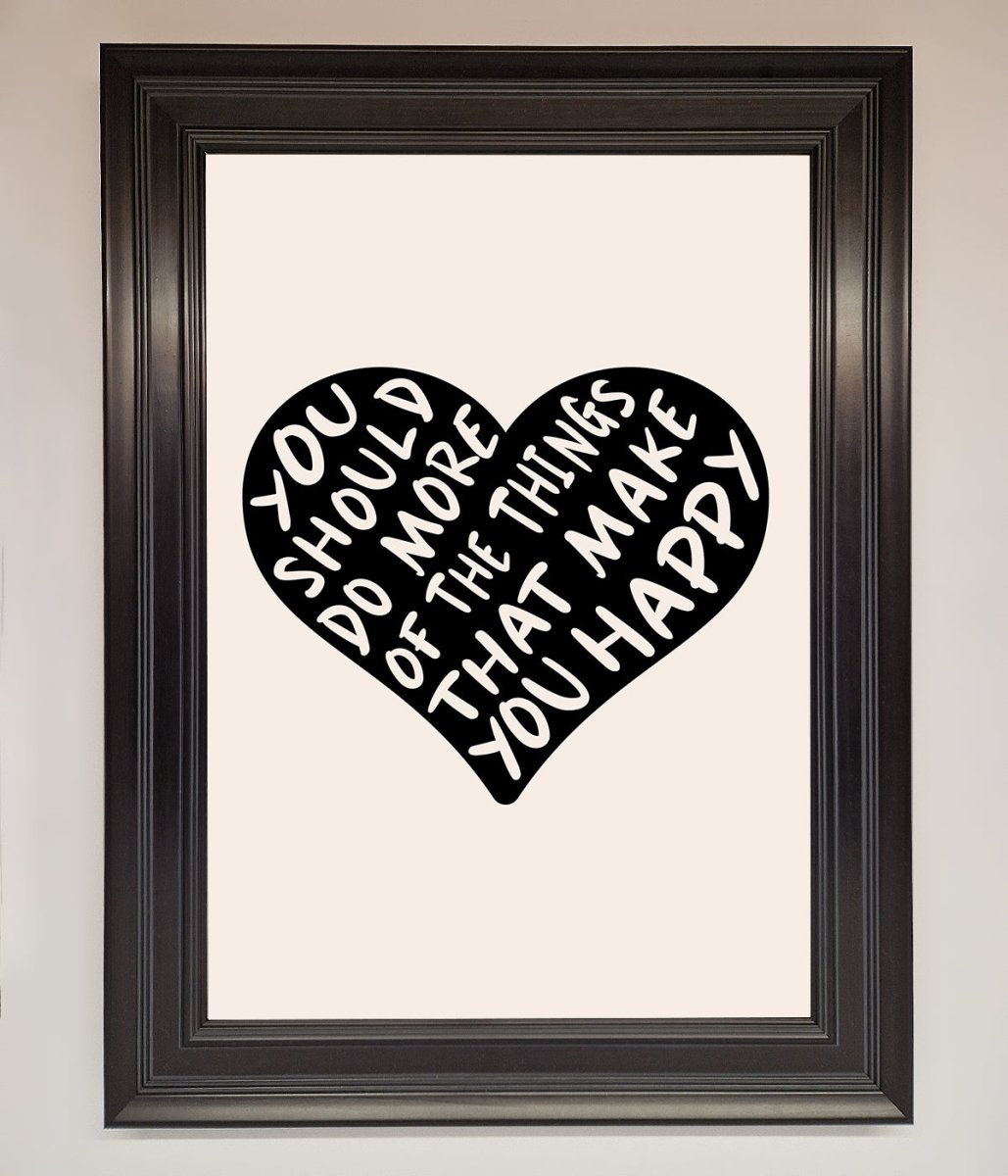 Happy Heart Framed Print