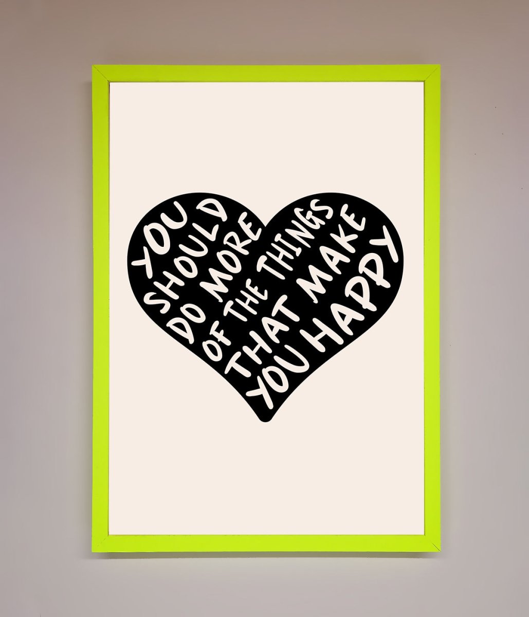 Happy Heart Framed Print